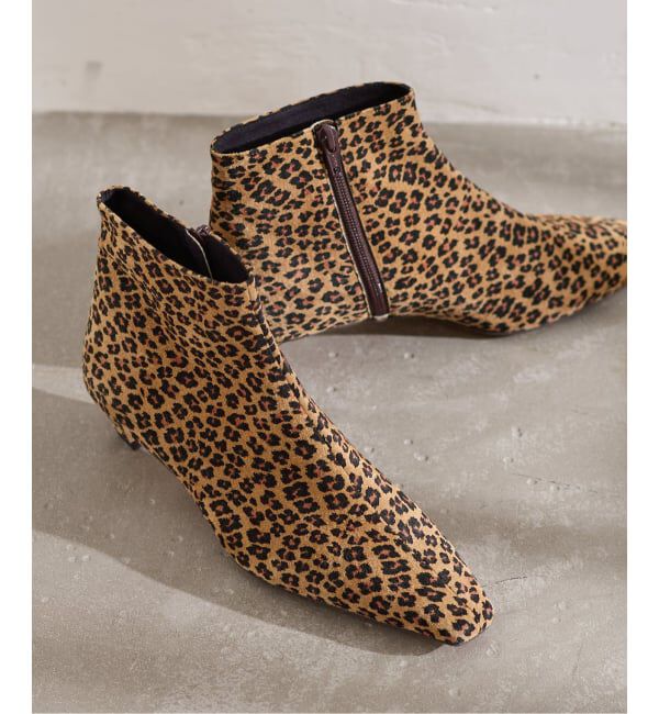 JOURNAL STANDARD「【atelier brugge/アトリエブルージュ】Soft square toe ankle boots」|ショートブーツ|キャメル