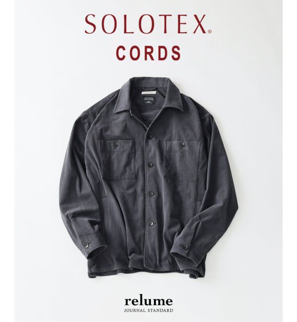 JOURNAL STANDARD relume「テック &rdquo;SOLOTEX(R)&rdquo; コーデュロイ ウォッシャブル CPOシャツジャケット」|シャツ・ブラウス|グレー