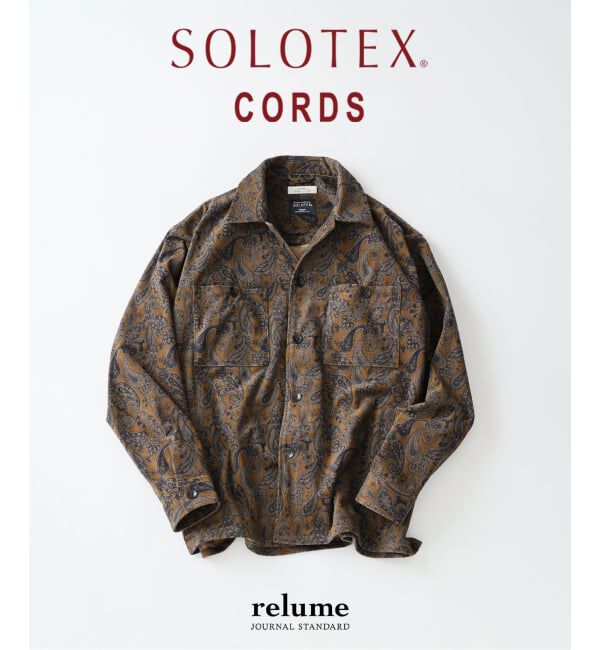 JOURNAL STANDARD relume「テック &rdquo;SOLOTEX(R)&rdquo; コーデュロイ ウォッシャブル CPOシャツジャケット」|シャツ・ブラウス|ベージュ A