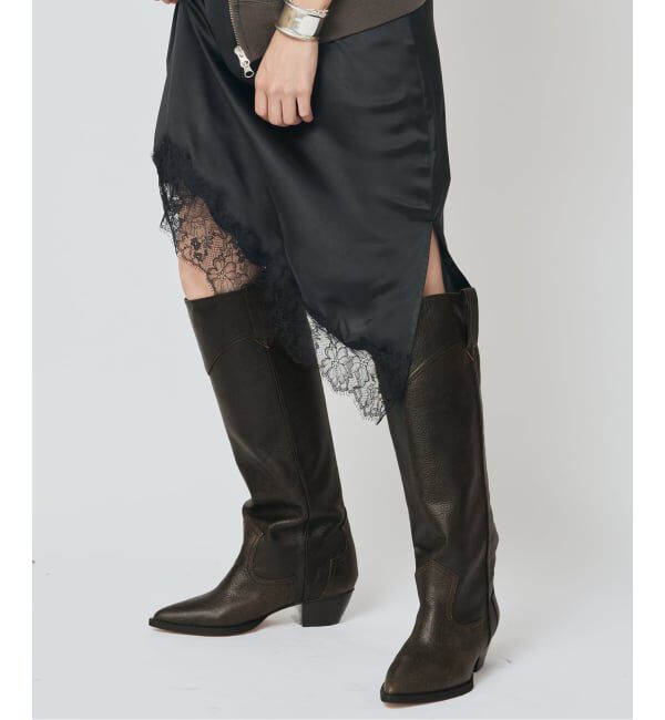journal standard L'essage「JANE SMITH/ジェーンスミス WESTERN LONG BOOTS ロングブーツ」|ロングブーツ|