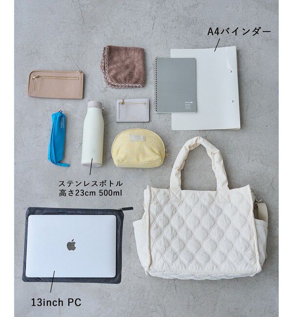 ROPE PICNIC PASSAGE「【WEB限定】キルティングデザイントートバッグ/A4対応・軽量・撥水」|トートバッグ|