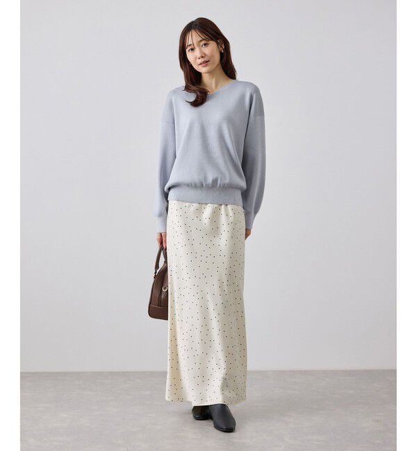 Rope&rsquo;Picnic「【WEB限定カラー】マシュマロニットVネックプルオーバー」|ニット・セーター|