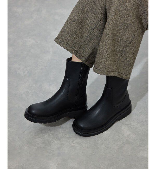 ADAM ET ROPE'「【定番】トラックソールストレッチブーツ」|ロングブーツ|