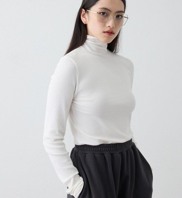 THE PAUSE「【THE PAUSE】ランダムテレコタートルプルオーバー＜WEB限定＞」|Tシャツ・カットソー|