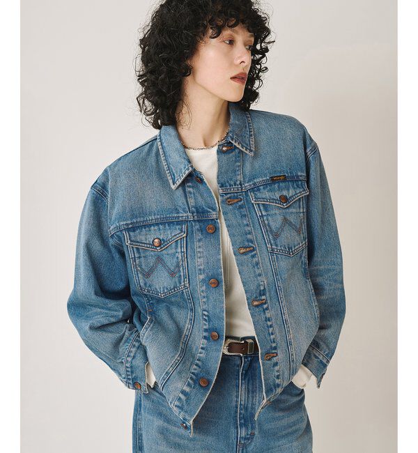  「《別注アイテム》【Wrangler】デニムGジャン」|デニムジャケット|ブルー