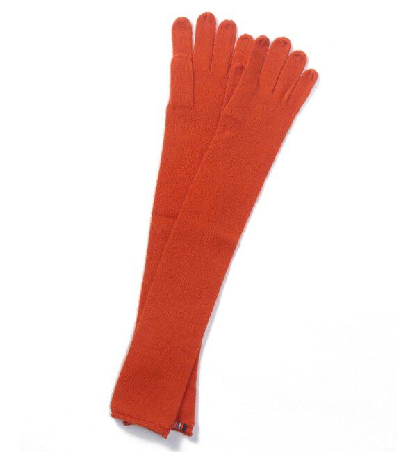 allureville「【extreme cashmere(エクストリームカシミヤ)】 OPERA GLOVES」|手袋|オレンジ
