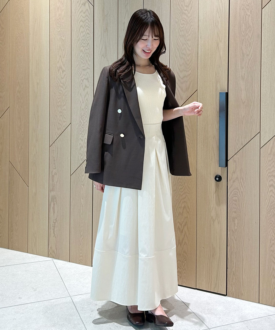 COCO DEAL「バックレースニットドッキングワンピース」|ワンピース|