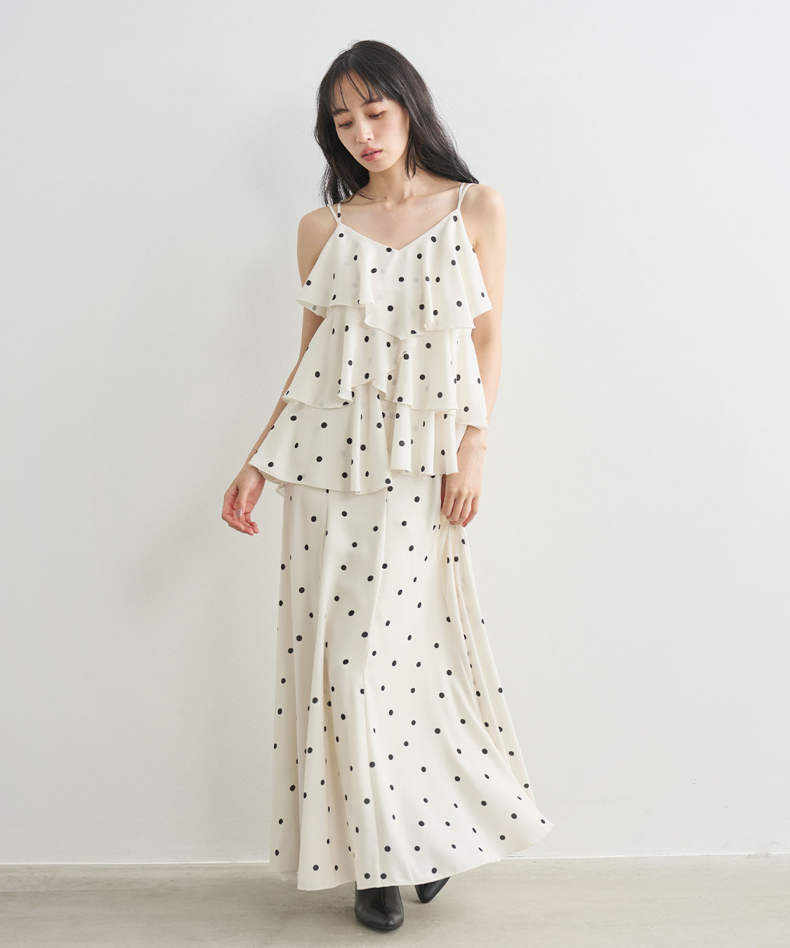 COCO DEAL「ラッフルフレアキャミワンピース」|ワンピース|
