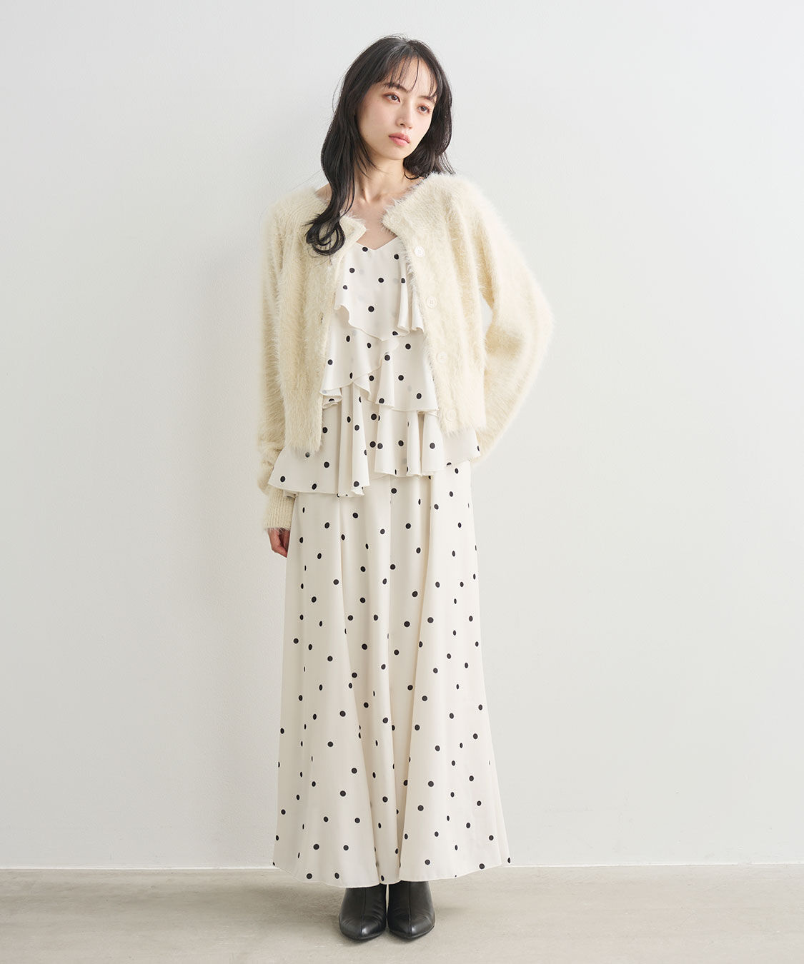 COCO DEAL「ラッフルフレアキャミワンピース」|ワンピース|
