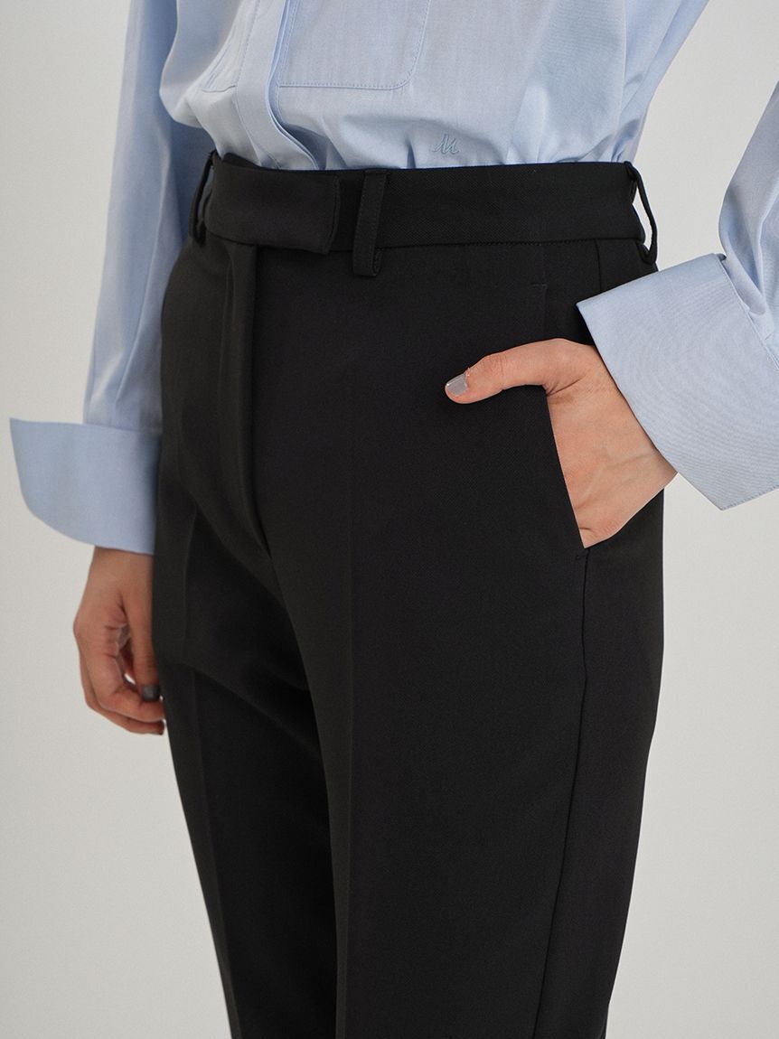 Mila Owen「後ろゴムテーパードパンツ」|チノ|