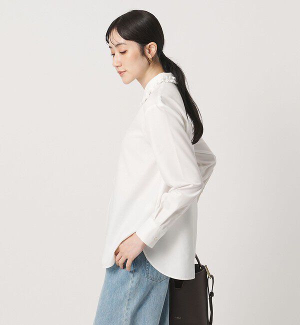 UNITED ARROWS「ミニフリルシャツ‐ウォッシャブル‐」|シャツ・ブラウス|