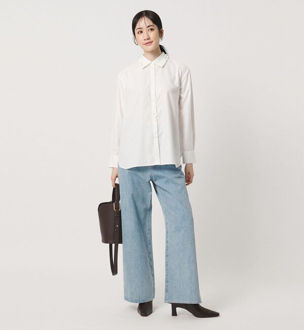 UNITED ARROWS「ミニフリルシャツ‐ウォッシャブル‐」|シャツ・ブラウス|
