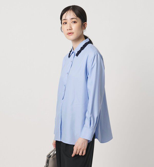 UNITED ARROWS「ミニフリルシャツ‐ウォッシャブル‐」|シャツ・ブラウス|