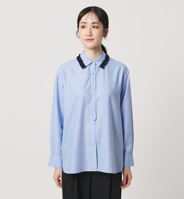 UNITED ARROWS「ミニフリルシャツ‐ウォッシャブル‐」|シャツ・ブラウス|