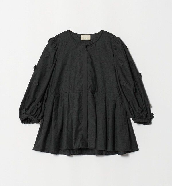 UNITED ARROWS「3Dフラワー ペプラム ブラウス ‐ウォッシャブル‐」|シャツ・ブラウス|
