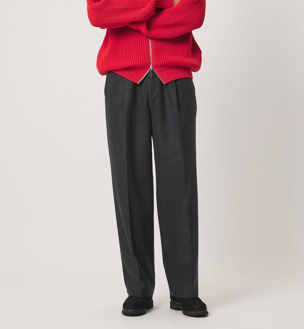 UNITED ARROWS「＜Cellar Door＞フランネル ワイド イージースラックス」|スラックス|