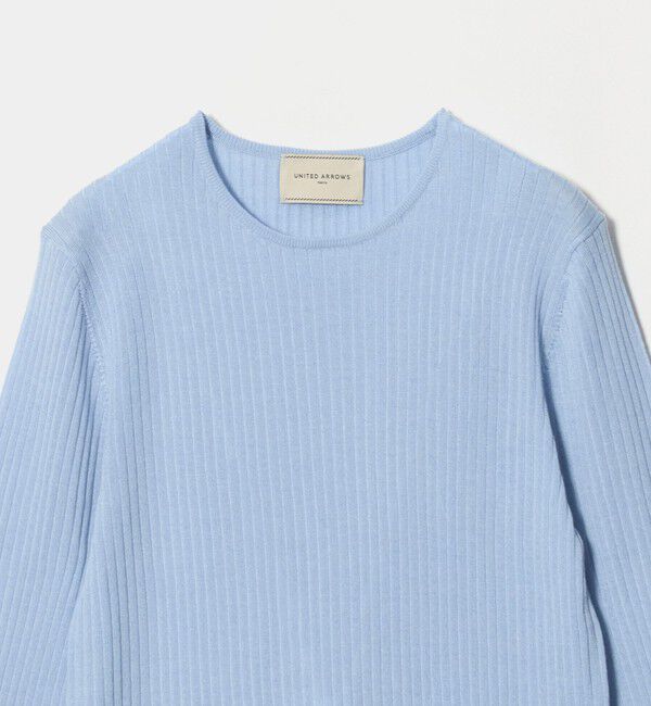 UNITED ARROWS「リブ クルーネック ニット」|ニット・セーター|