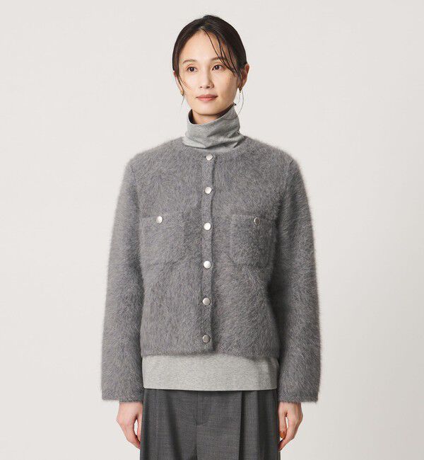 UNITED ARROWS「フォックスカシミヤ クルーネック ジャケット カーディガン」|カーディガン|