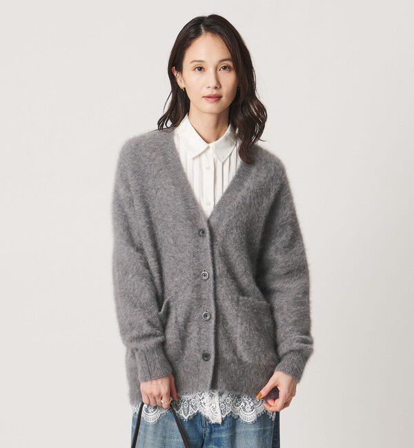 UNITED ARROWS「フォックスカシミヤ ミドル カーディガン」|カーディガン|