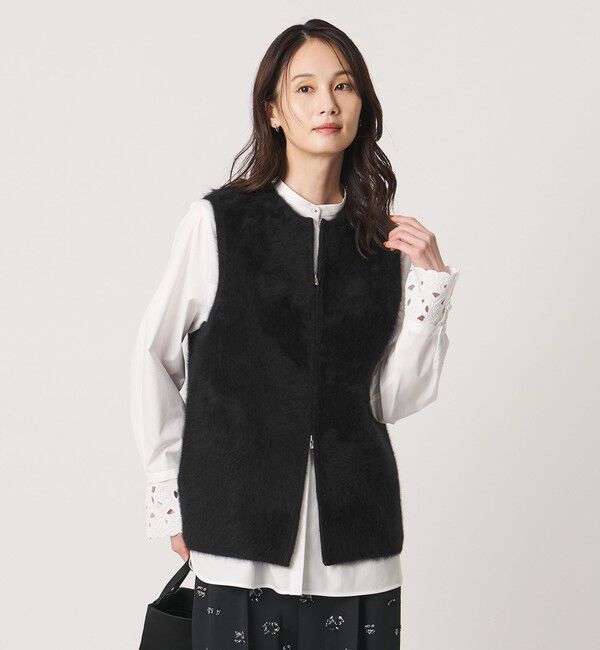 UNITED ARROWS「フォックスカシミヤ ダブルフェイス ベスト」|ベスト・ジレ|