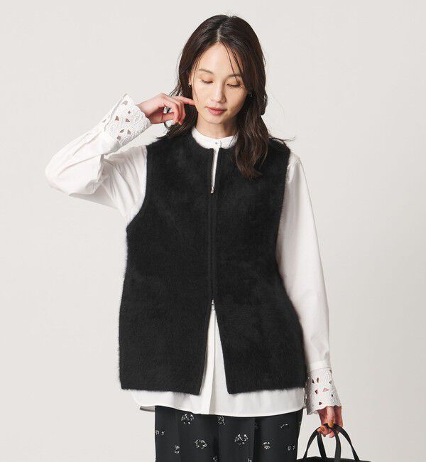 UNITED ARROWS「フォックスカシミヤ ダブルフェイス ベスト」|ベスト・ジレ|