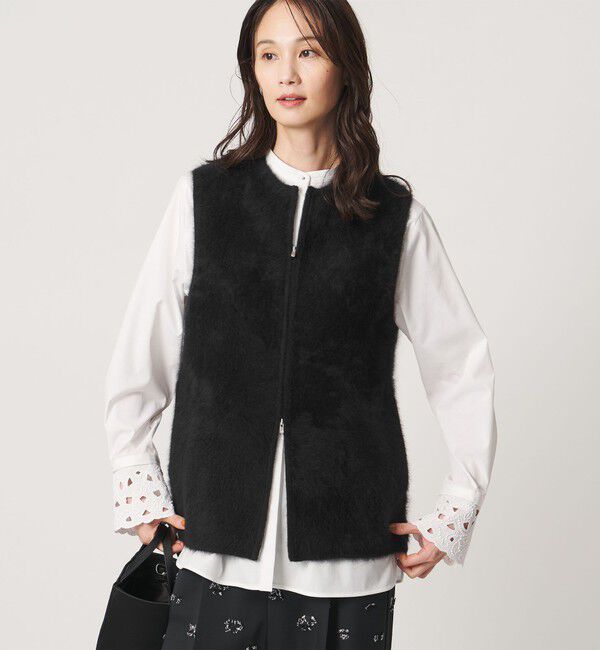 UNITED ARROWS「フォックスカシミヤ ダブルフェイス ベスト」|ベスト・ジレ|