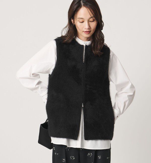 UNITED ARROWS「フォックスカシミヤ ダブルフェイス ベスト」|ベスト・ジレ|