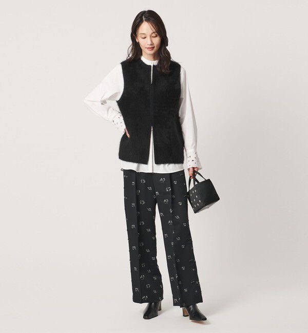 UNITED ARROWS「フォックスカシミヤ ダブルフェイス ベスト」|ベスト・ジレ|