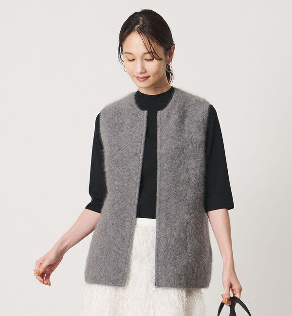 UNITED ARROWS「フォックスカシミヤ ダブルフェイス ベスト」|ベスト・ジレ|