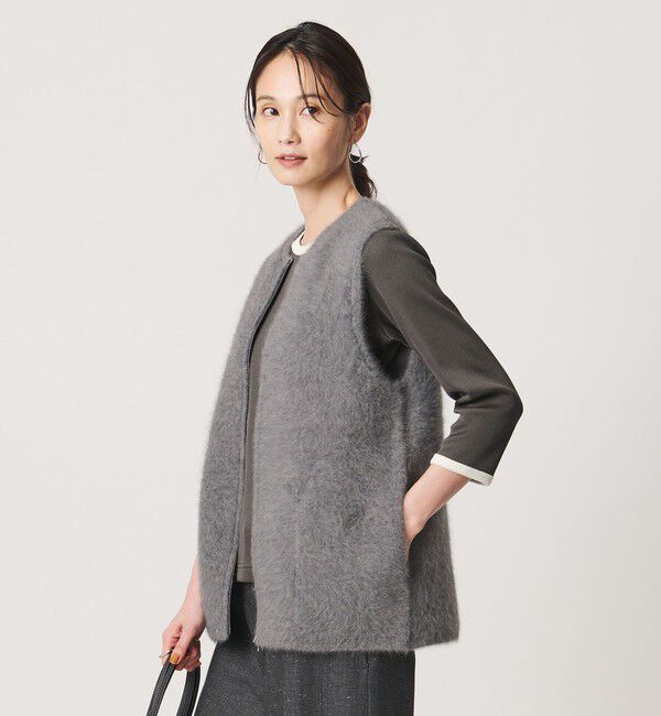 UNITED ARROWS「フォックスカシミヤ ダブルフェイス ベスト」|ベスト・ジレ|