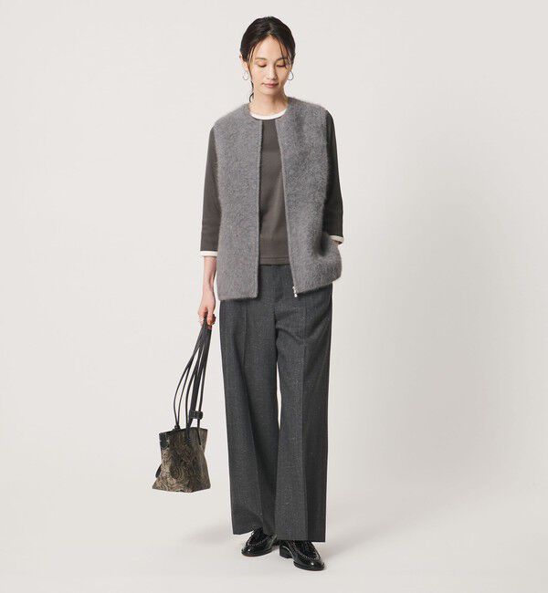 UNITED ARROWS「フォックスカシミヤ ダブルフェイス ベスト」|ベスト・ジレ|
