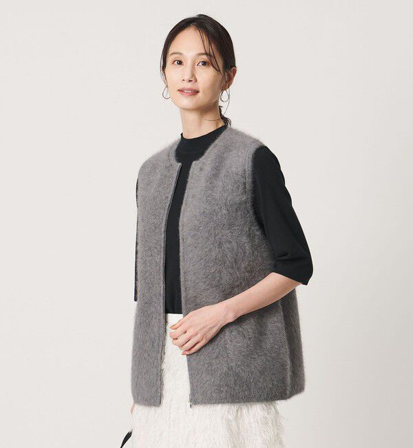 UNITED ARROWS「フォックスカシミヤ ダブルフェイス ベスト」|ベスト・ジレ|