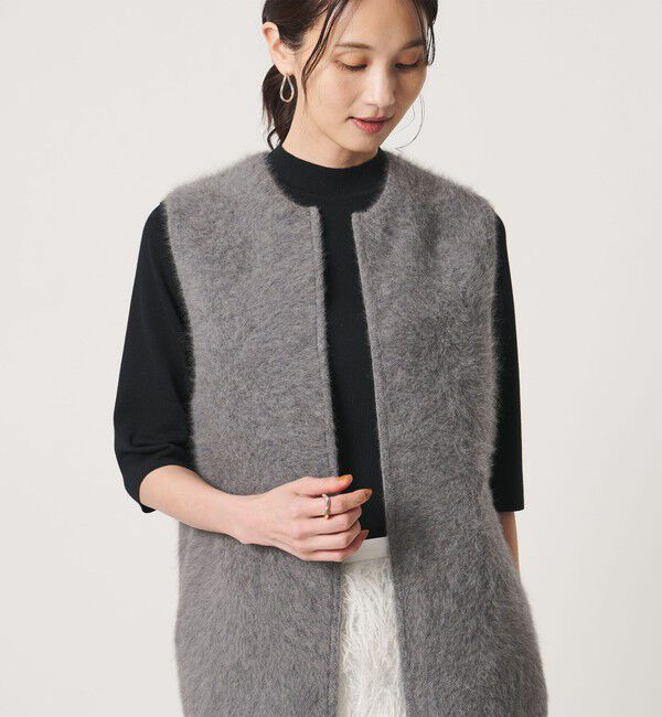 UNITED ARROWS「フォックスカシミヤ ダブルフェイス ベスト」|ベスト・ジレ|