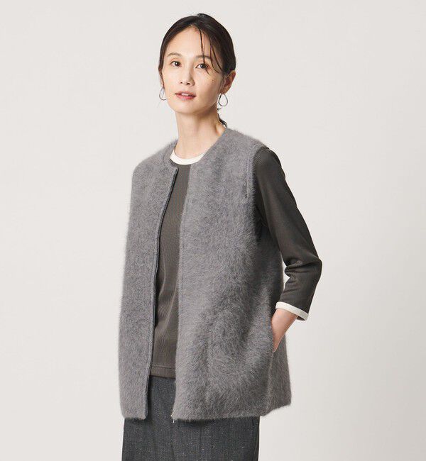 UNITED ARROWS「フォックスカシミヤ ダブルフェイス ベスト」|ベスト・ジレ|