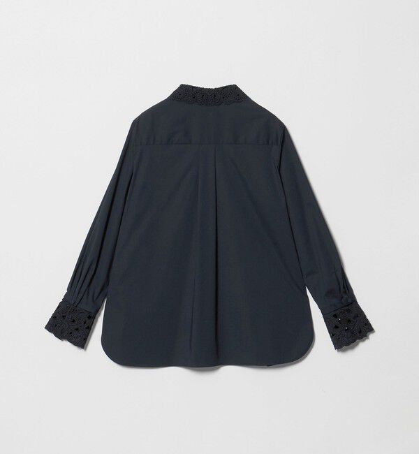 UNITED ARROWS「4WAY エンブロイダリー バンドカラー シャツ」|シャツ・ブラウス|