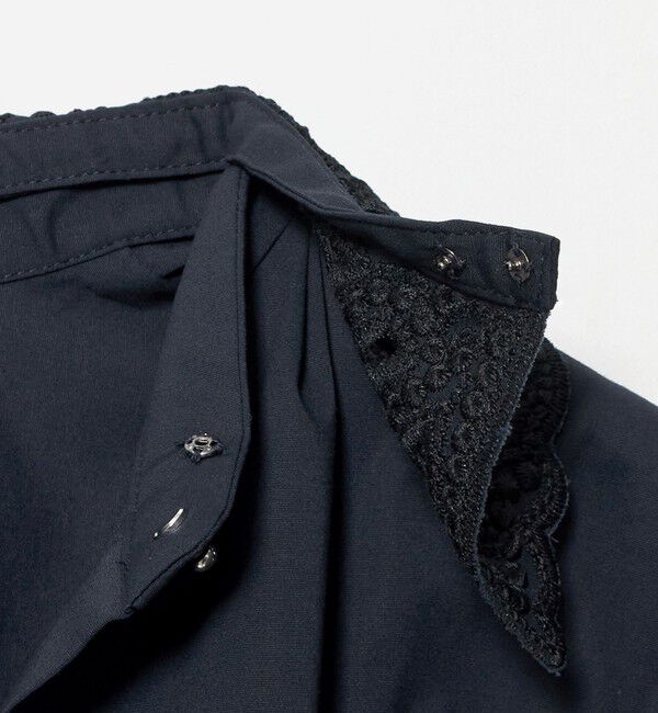 UNITED ARROWS「4WAY エンブロイダリー バンドカラー シャツ」|シャツ・ブラウス|