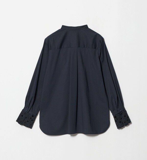 UNITED ARROWS「4WAY エンブロイダリー バンドカラー シャツ」|シャツ・ブラウス|