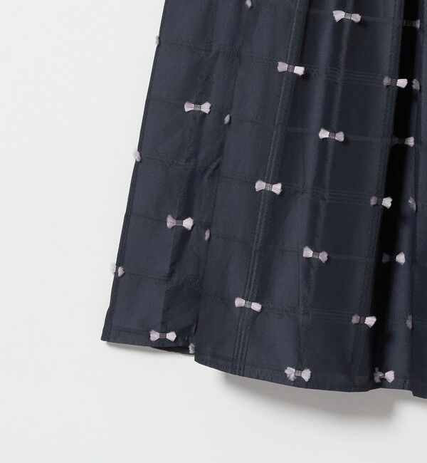 UNITED ARROWS「リボン チェック ジャガード スカート ‐ウォッシャブル‐」|フレア|