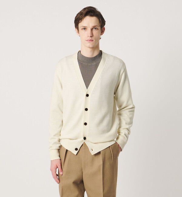 UNITED ARROWS「YAMAGATA ミドルゲージ カーディガン」|カーディガン|OFF WHITE