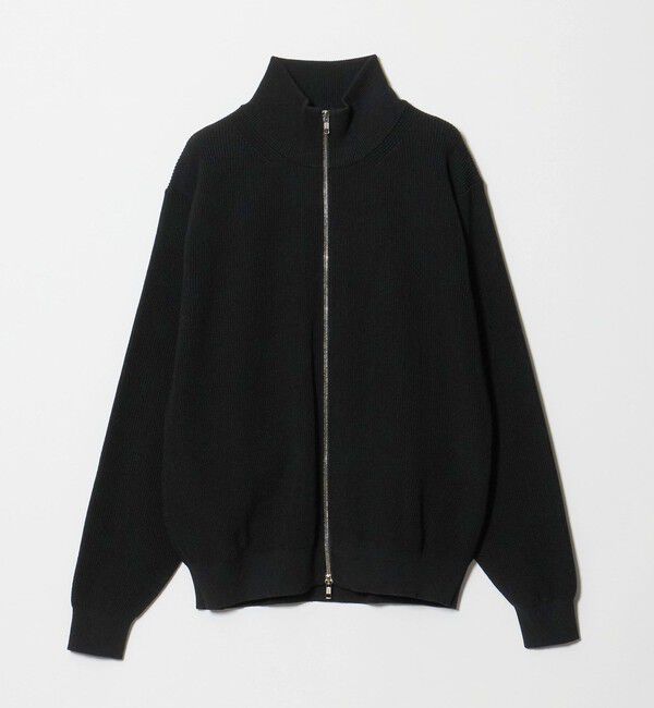 UNITED ARROWS「アイビー ポリエステル/ウール ドライバーズニット」|カーディガン|BLACK