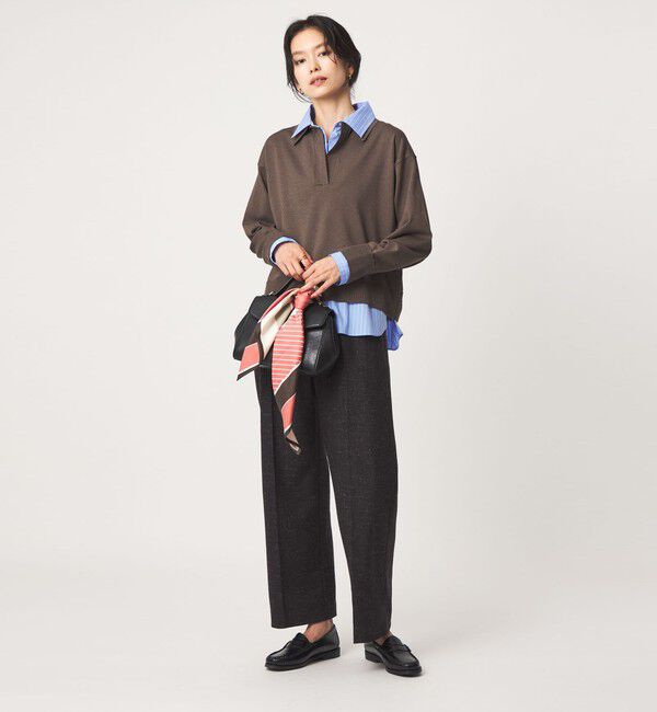 UNITED ARROWS green label relaxing「2WAY  スキッパー シャツ プルオーバー ニット」|ニット・セーター|