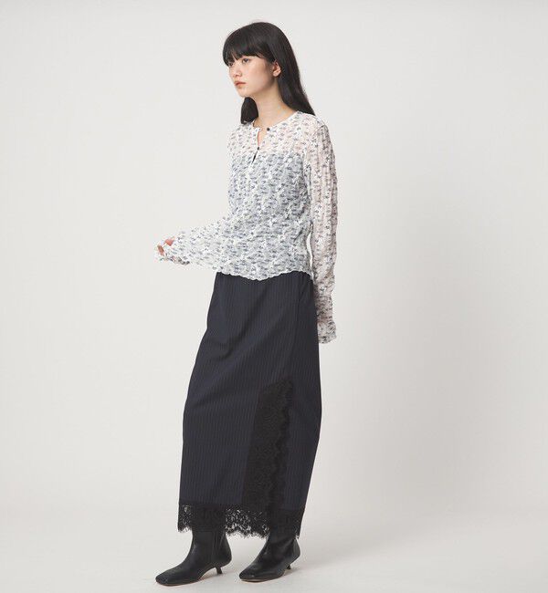EMMEL REFINES「＜EMMEL REFINES＞EM コバナレース 2WAY プルオーバー」|Tシャツ・カットソー|
