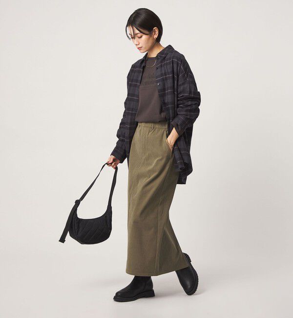 UNITED ARROWS green label relaxing「［size SHORT/TALLあり］オルマイ コール スカート マシンウォッシャブル ストレッチ」|タイト|
