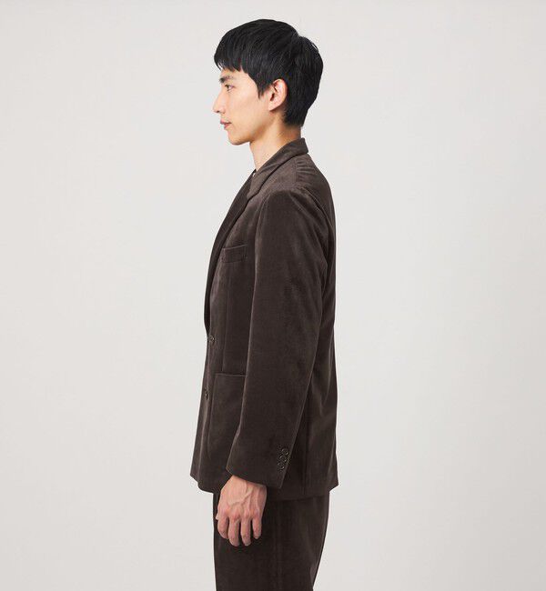 UNITED ARROWS green label relaxing「ベロア ツイル ダブルブレスト 4B ジャケット」|テーラードジャケット|