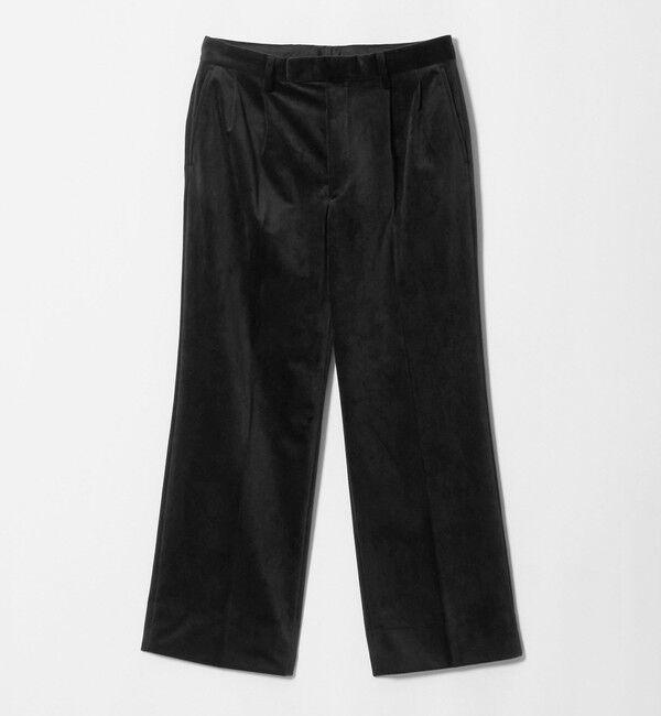 UNITED ARROWS green label relaxing「ベロア ツイル 2プリーツ ワイド スラックス」|スラックス|