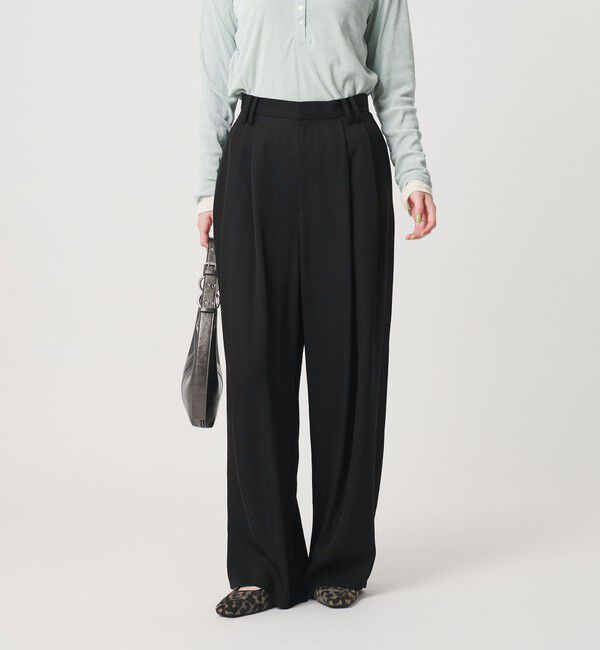 BEAUTY&YOUTH UNITED ARROWS「アセテート 2タック ワイドストレートパンツ ウォッシャブル」|その他|