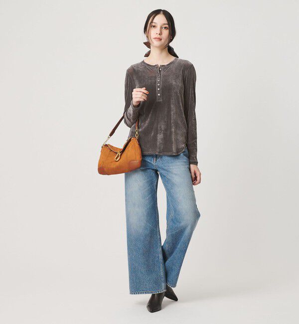 BEAUTY&YOUTH UNITED ARROWS「フロッキーチュール ヘンリーネック カットソー」|Tシャツ・カットソー|