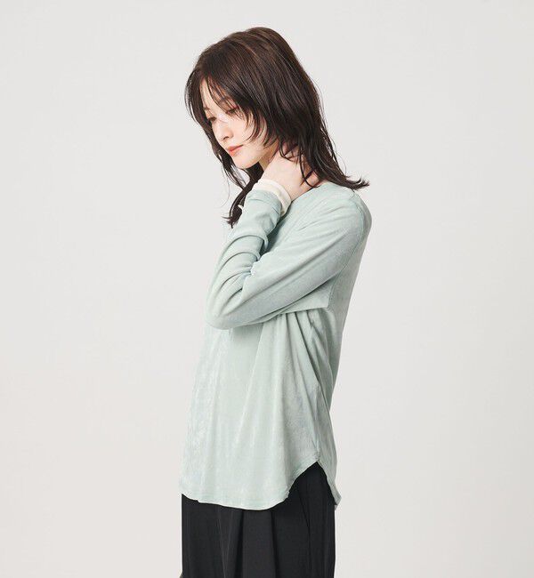 BEAUTY&YOUTH UNITED ARROWS「フロッキーチュール ヘンリーネック カットソー」|Tシャツ・カットソー|