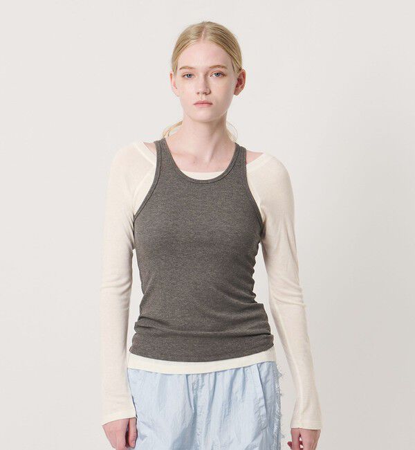 NICE WEATHER「＜NICE WEATHER＞レイヤード カットソー」|Tシャツ・カットソー|