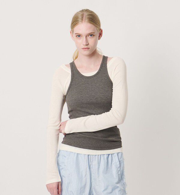 NICE WEATHER「＜NICE WEATHER＞レイヤード カットソー」|Tシャツ・カットソー|